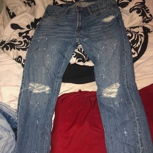 Abercrombie and Fitch ripped jeans